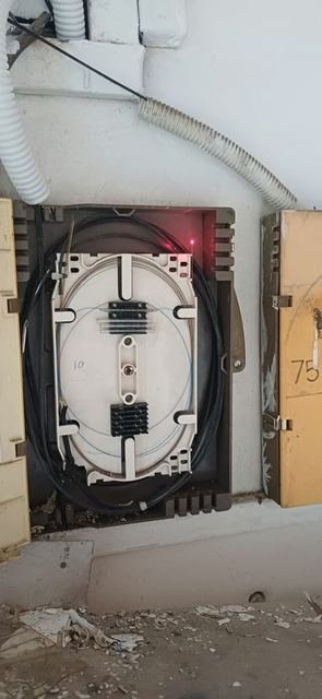 Fibre termination box by AFRA Electrician